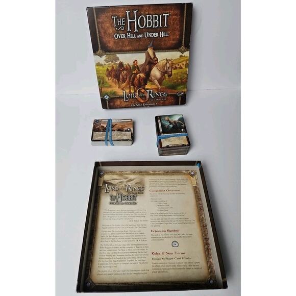 LORD OF THE RINGS: THE HOBBIT OVER HILL UNDER HILL Expansion Used Complete - Picture 3 of 6